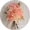 タイプで選ぶ/コサージュ/コサージュあじさい　ピーチローズ
