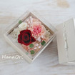タイプで選ぶ/花器・ドーム系/ホワイトBOX 深紅バラ